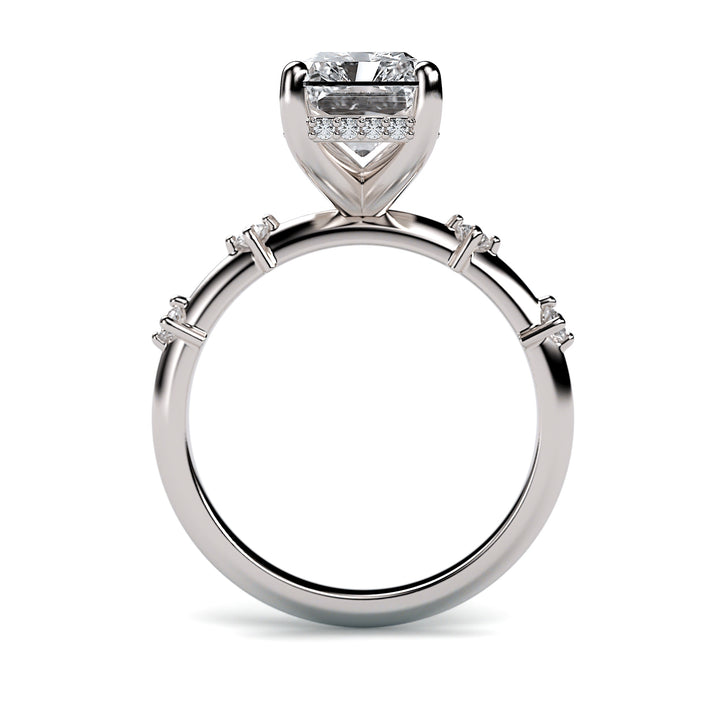 Lucille - 3 Carat Radiant Cut Engagement Ring