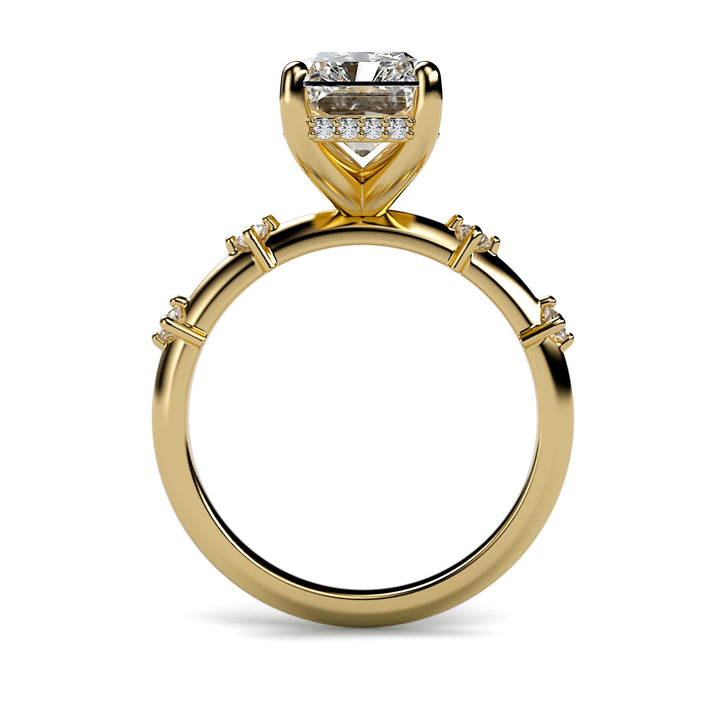 Lucille - 3 Carat Radiant Cut Engagement Ring