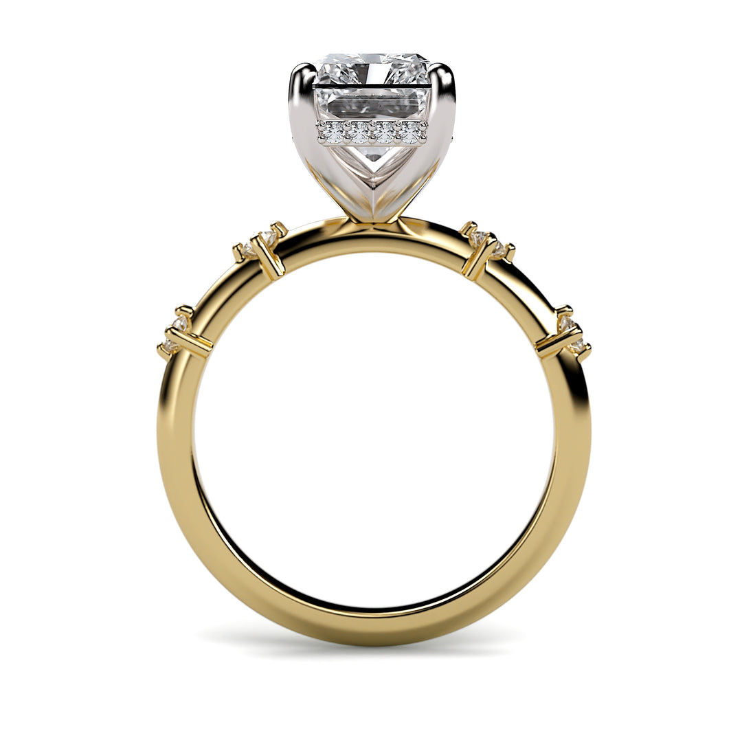 Lucille - 3 Carat Radiant Cut Engagement Ring