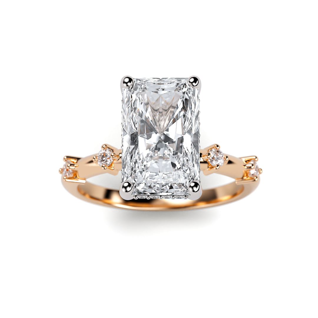 Lucille - 3 Carat Radiant Cut Engagement Ring